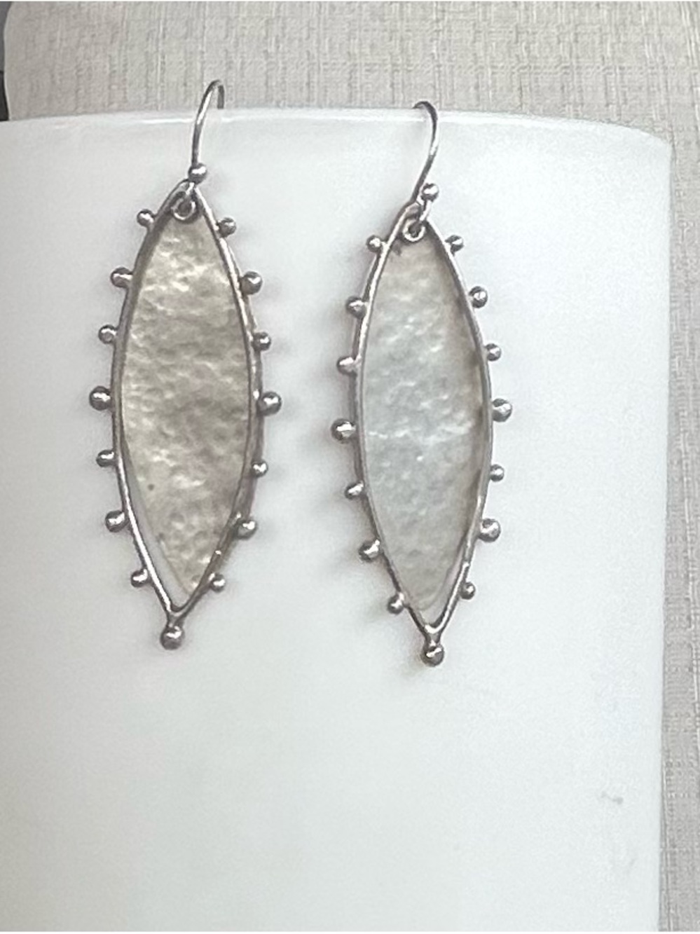 NWOT Austin Titus Spur Marquise Sterling Silver Drop Earrings